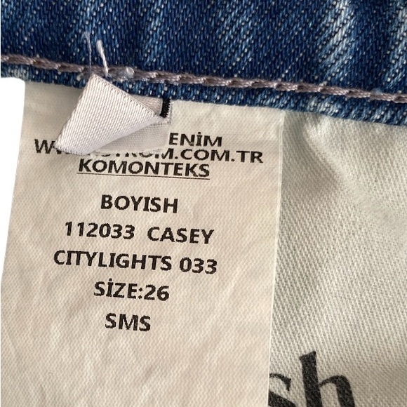 Boyish the Casey straight leg jeans Sz 26 NWT - Picture 6 of 6